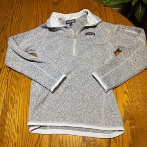 Patagonia Quarter Zip Sweater Purple Size XS